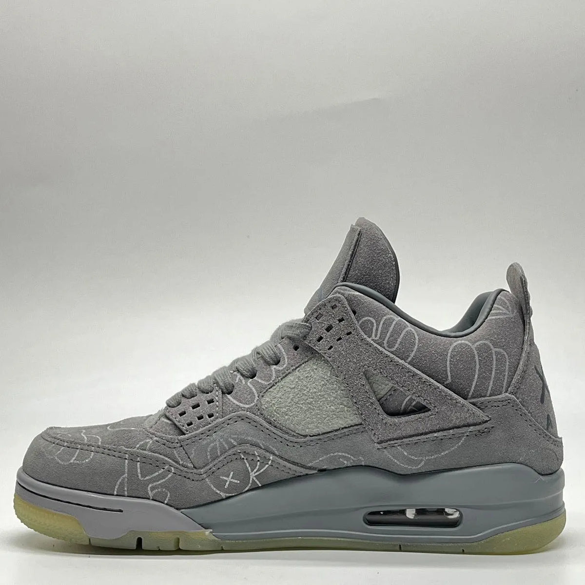 KAWS x AJ 4 Cool Grey Shoes Sneakers – nk0003104 image 10