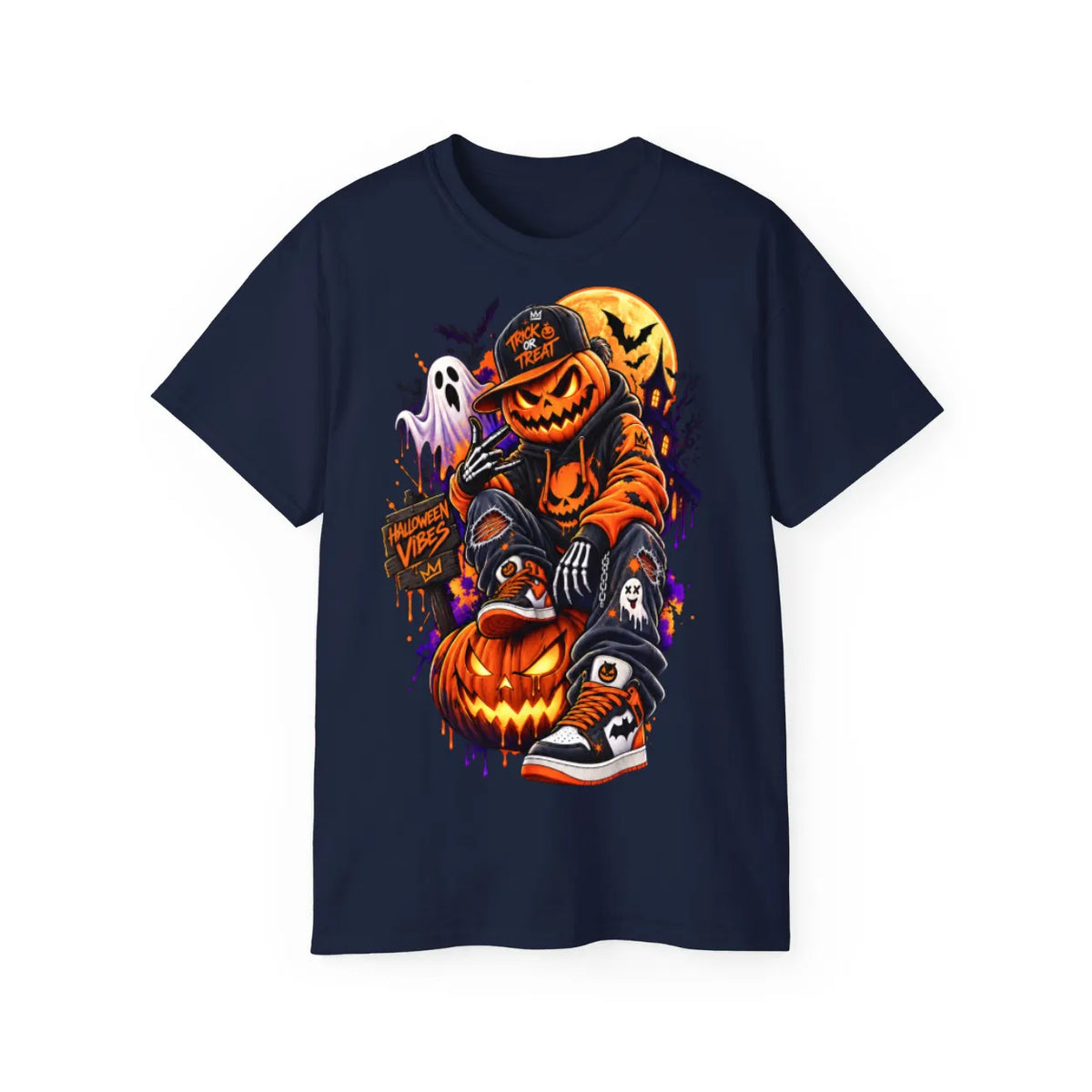 Halloween Pumpkin Shirt – POD0011 image 4