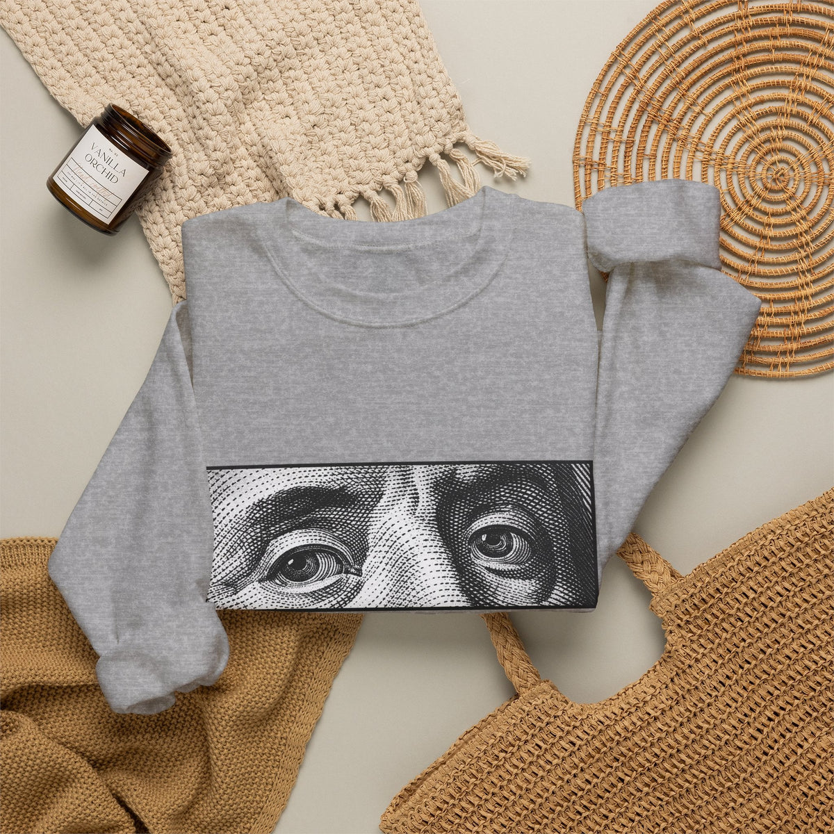 Graphic Print Crewneck Sweatshirt - POD0039 image 23