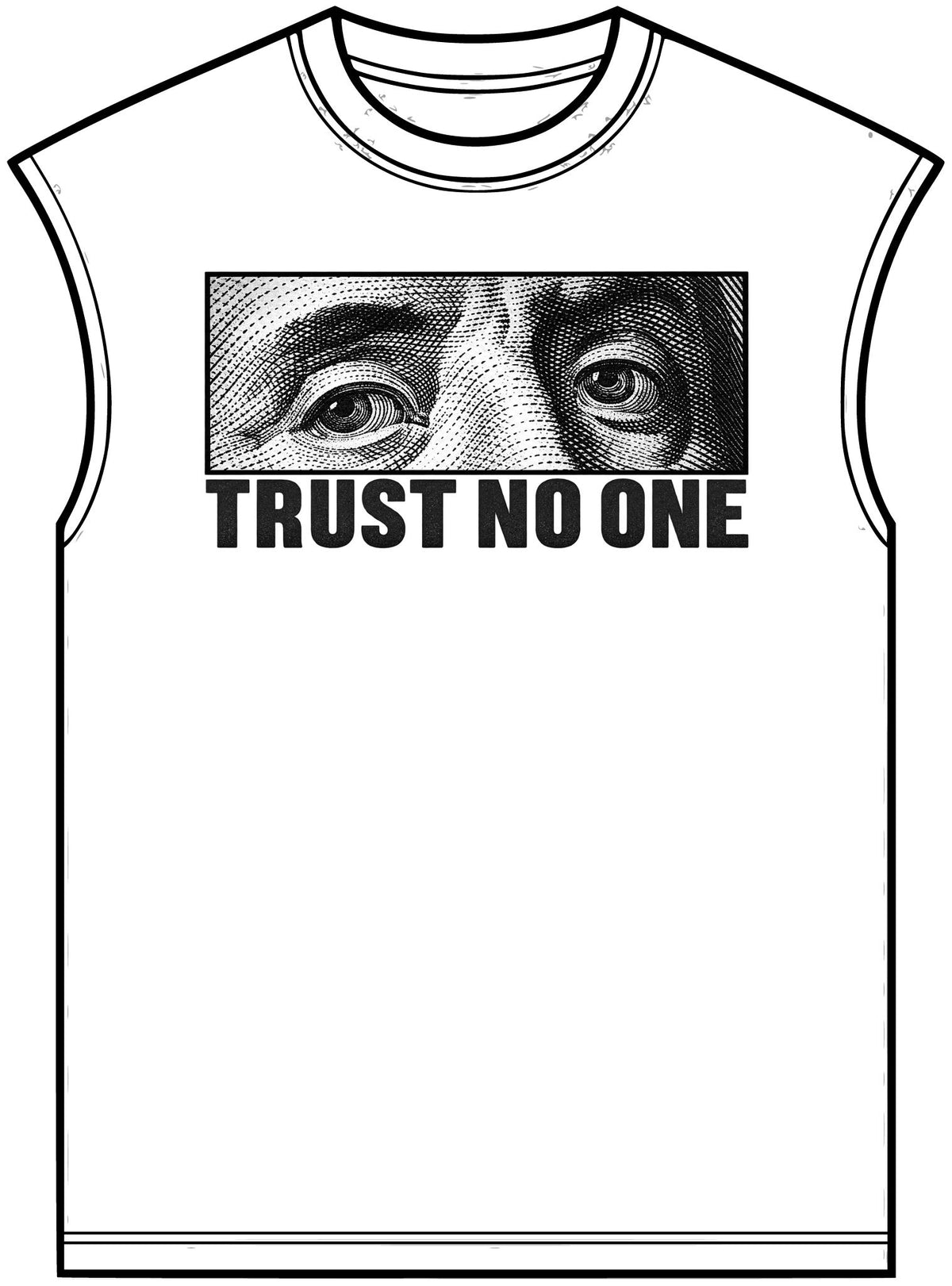 Graphic Print Unisex Garment-Dyed Muscle Tee – POD0039 image
