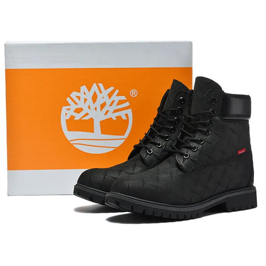 Supreme x TBL 6-Inch Premium Waterproof Boot 'Embossed Diamond Plate - Black' Shoes Sneakers - nk0005495 image 2