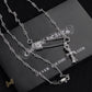 CH Pin & Cross Pendant Necklace - CH0041 image 2