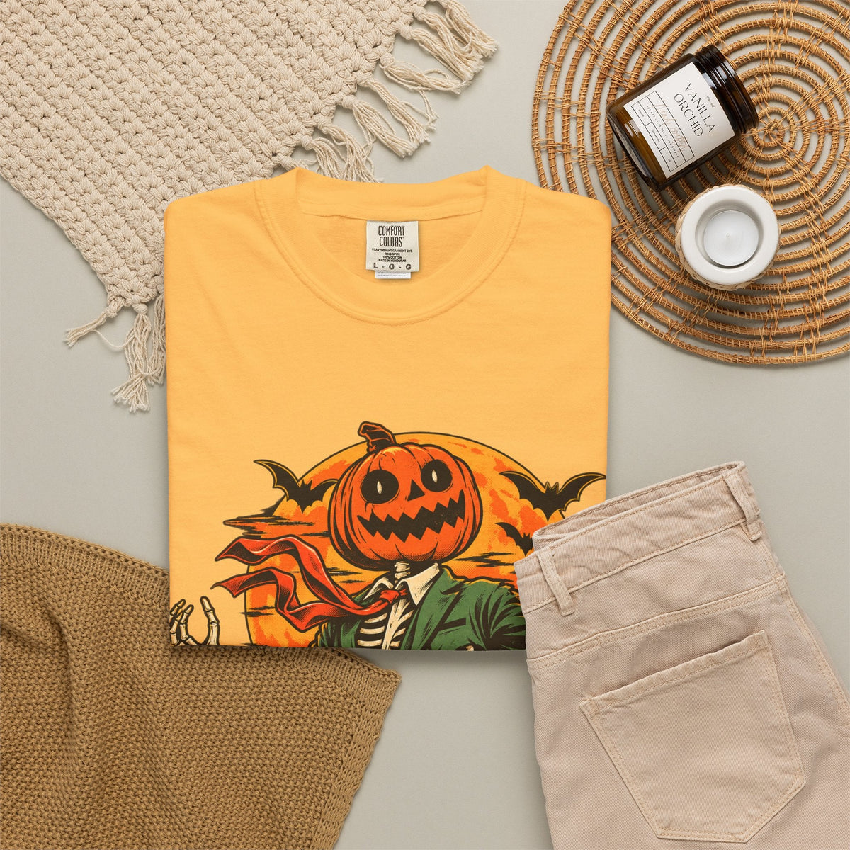 Spooky Season Unisex Garment-Dyed T-shirt image 36