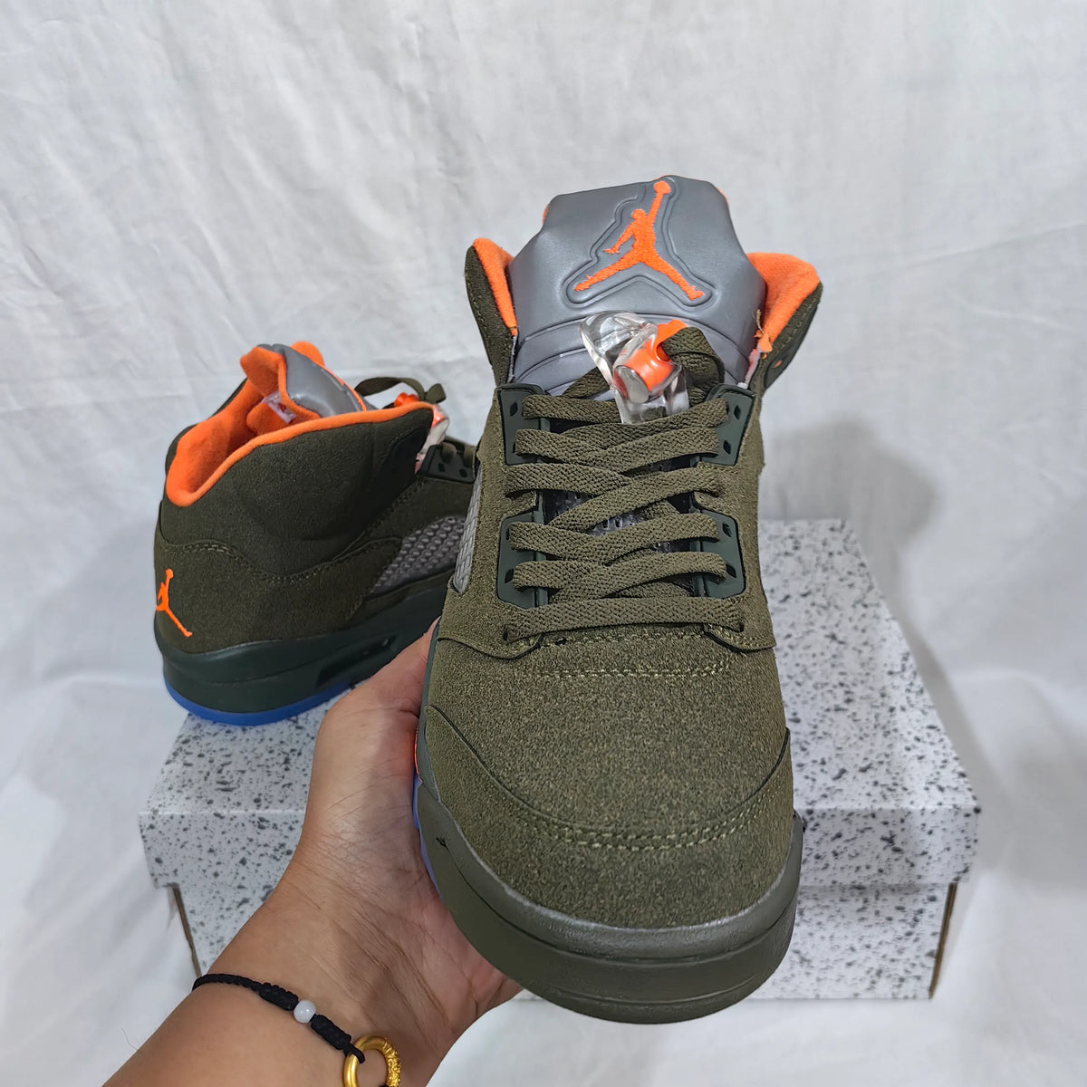 AJ 5 Olive Shoes Sneakers - nk0003202 image 5
