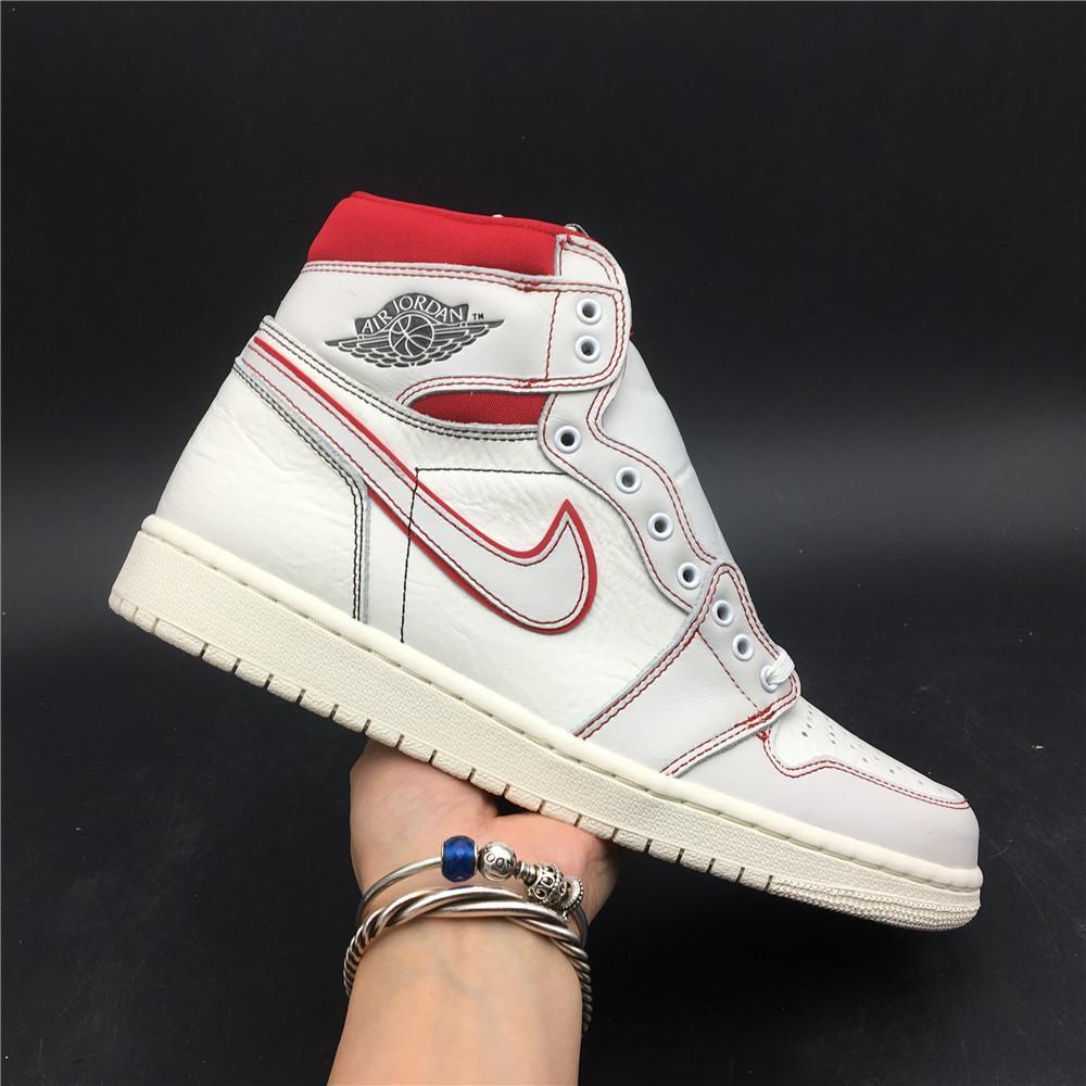 AJ 1 Retro High Phantom Gym Red Shoes Sneakers - nk0000301 image 8