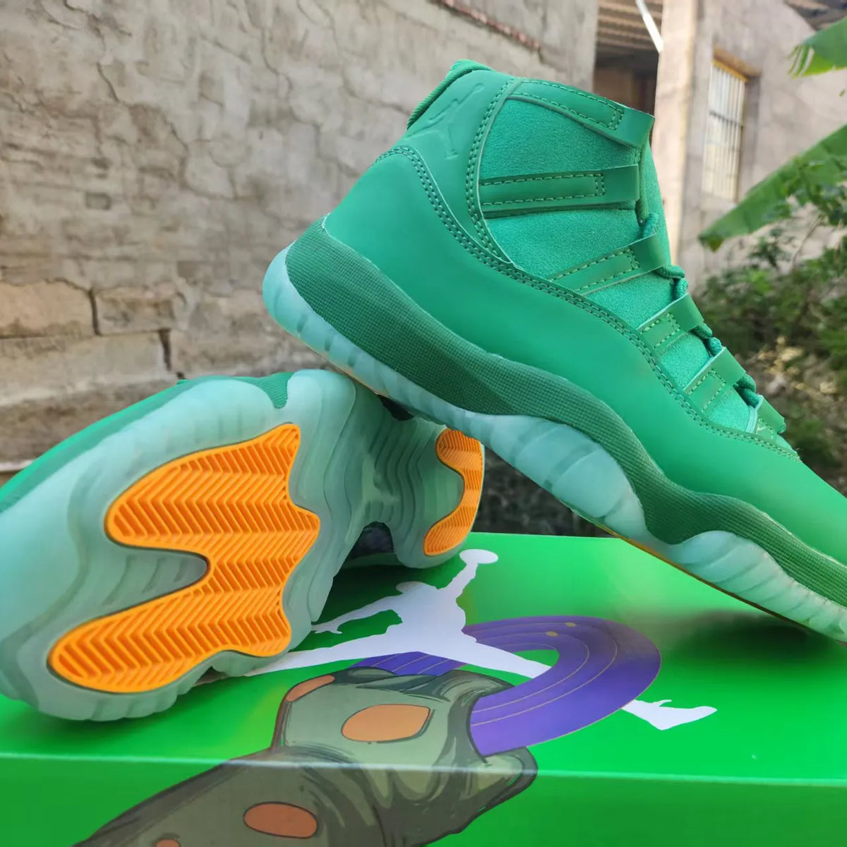 AJ 11 “Green Screen” Shoes Sneakers - nk0005529 image 5