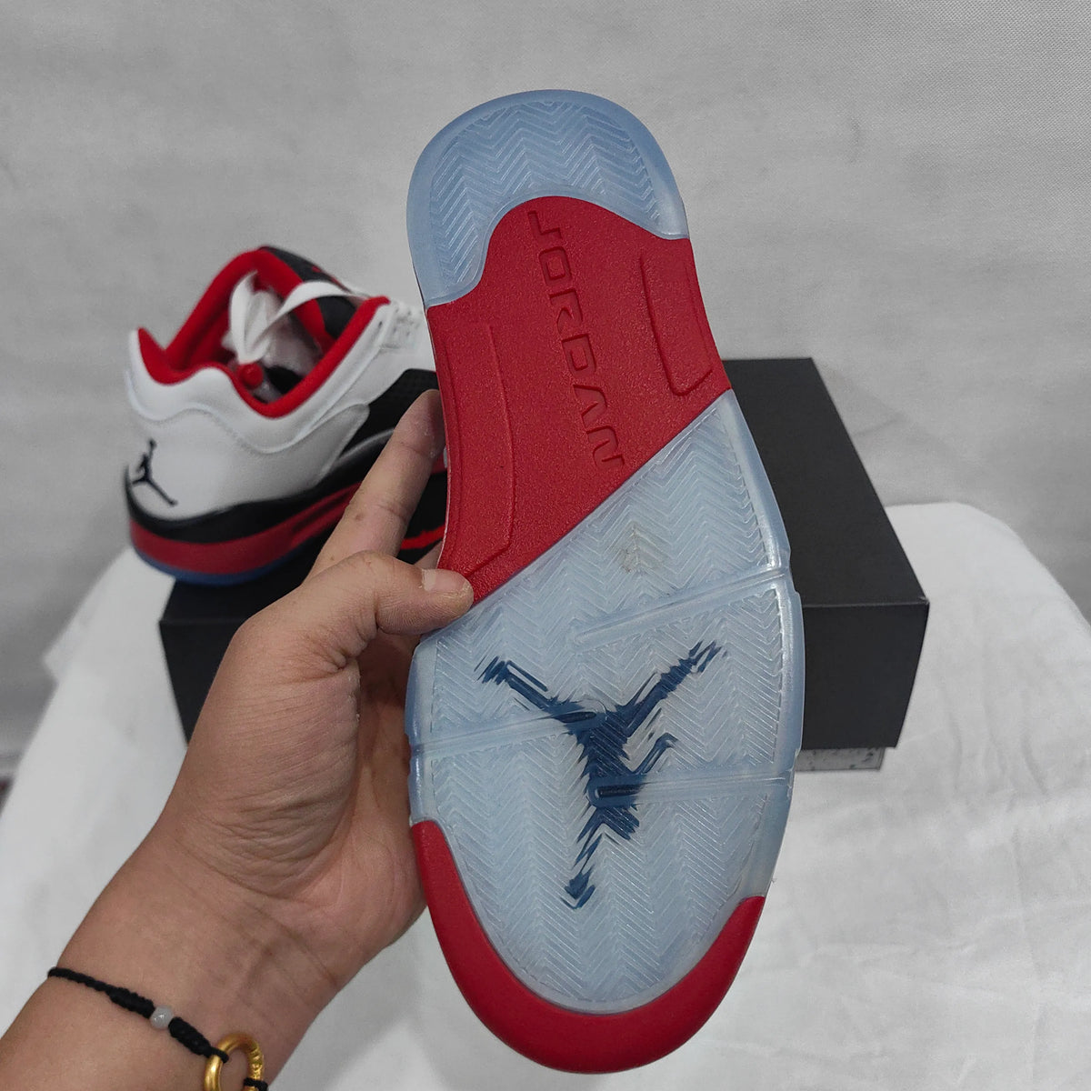AJ 5 Retro Low Fire Red Shoes Sneakers - nk0005016 image 11