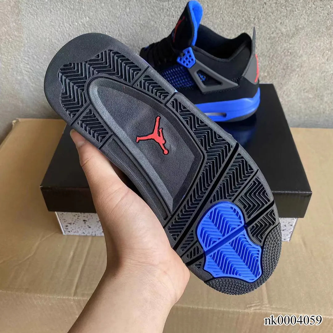 AJ 4 Retro Black Deep Royal Blue Shoes Sneakers - nk0004059 image 12