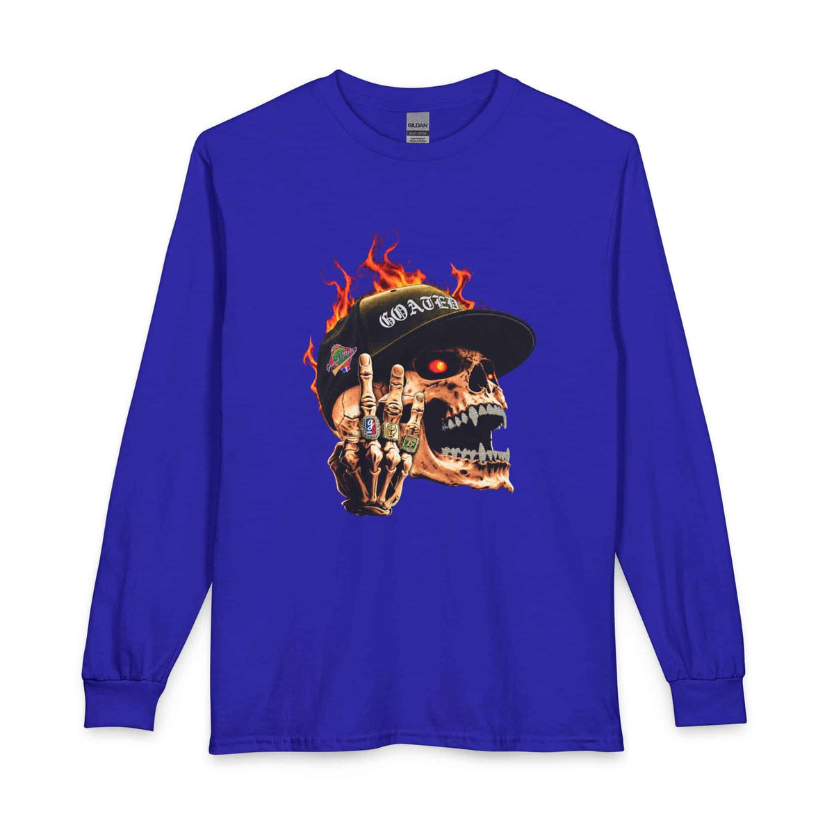 GOATED Skull Long Sleeve T-Shirt image