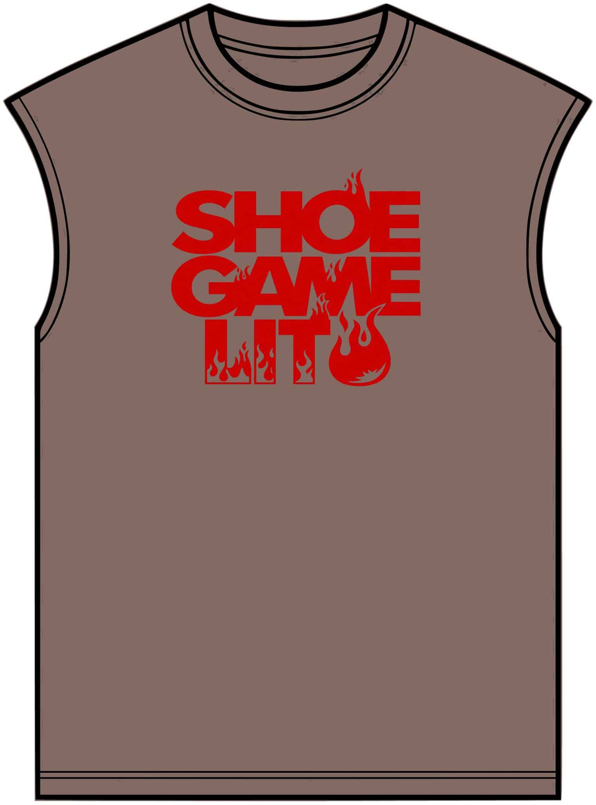 Graphic Print Unisex Garment-Dyed Muscle Tee – POD0040 image 4