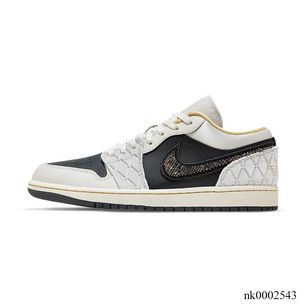 AJ 1 Low Beaded Swoosh Shoes Sneakers - nk0002543 image 1