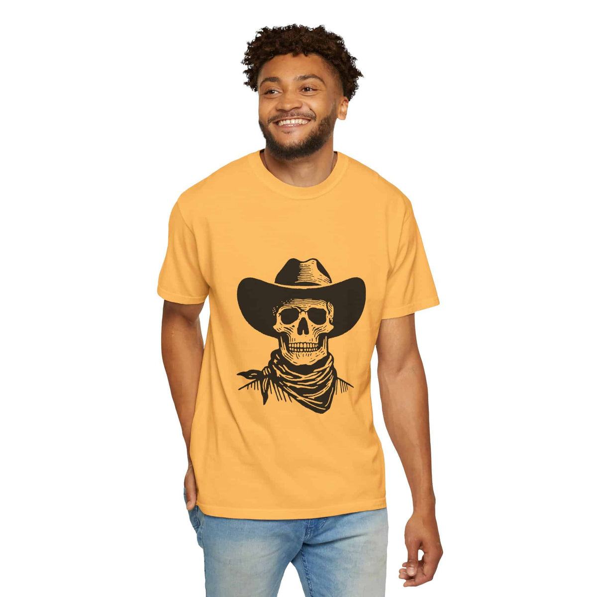 Outlaw Skull Unisex Garment-Dyed T-shirt image 33