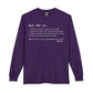 Beef Definition Long Sleeve T-Shirt image