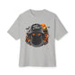 Spooky Streetwear Masked Unisex Oversized Boxy Tee - Athletic Heather, L image