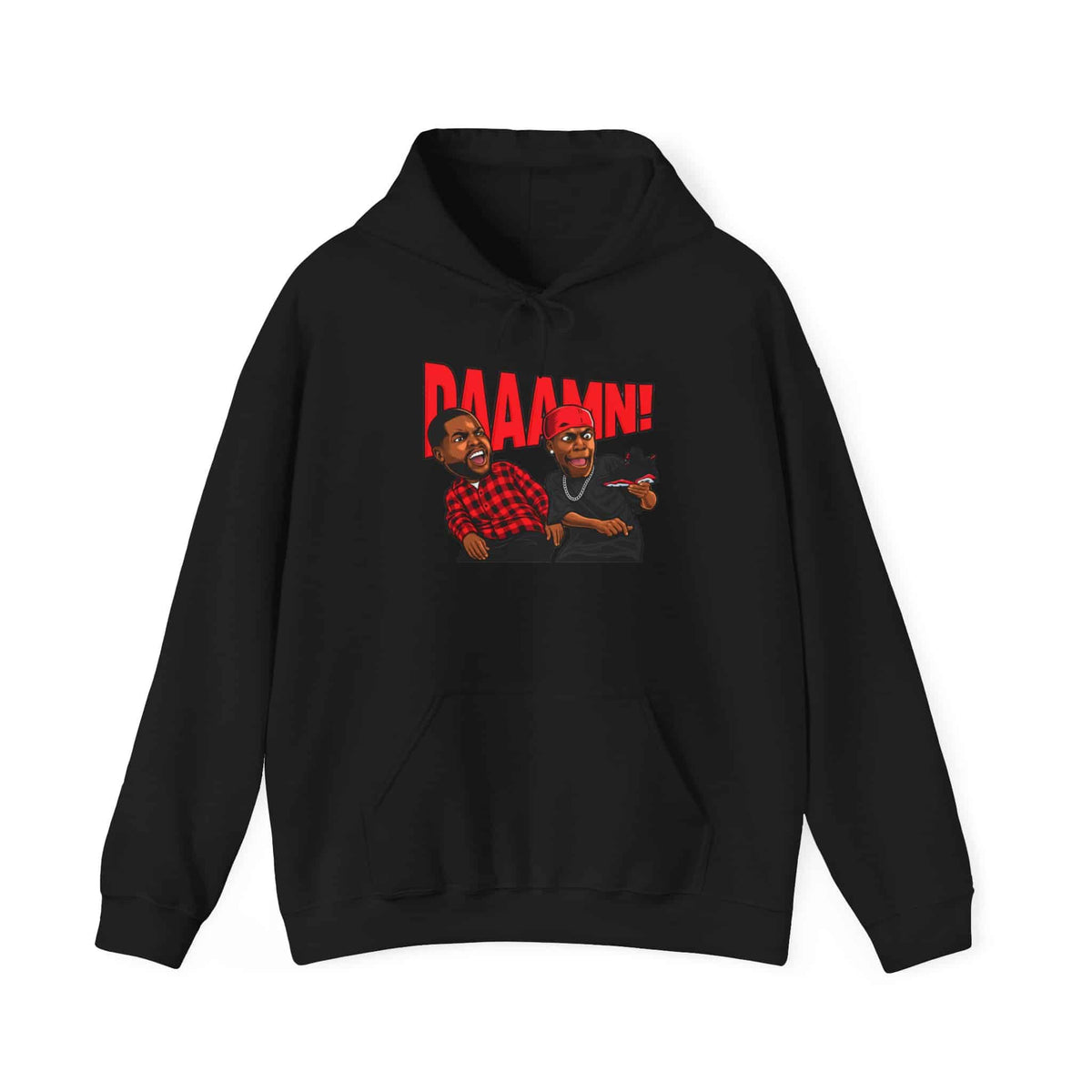 Graphic Print Hooded Sweatshirt - POD0035 image