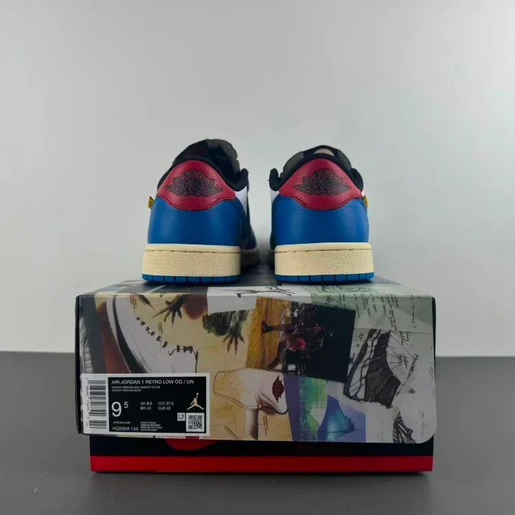 Union LA x AJ 1 Low OG Storm Blue Shoes Sneakers – nk0004609 image 5