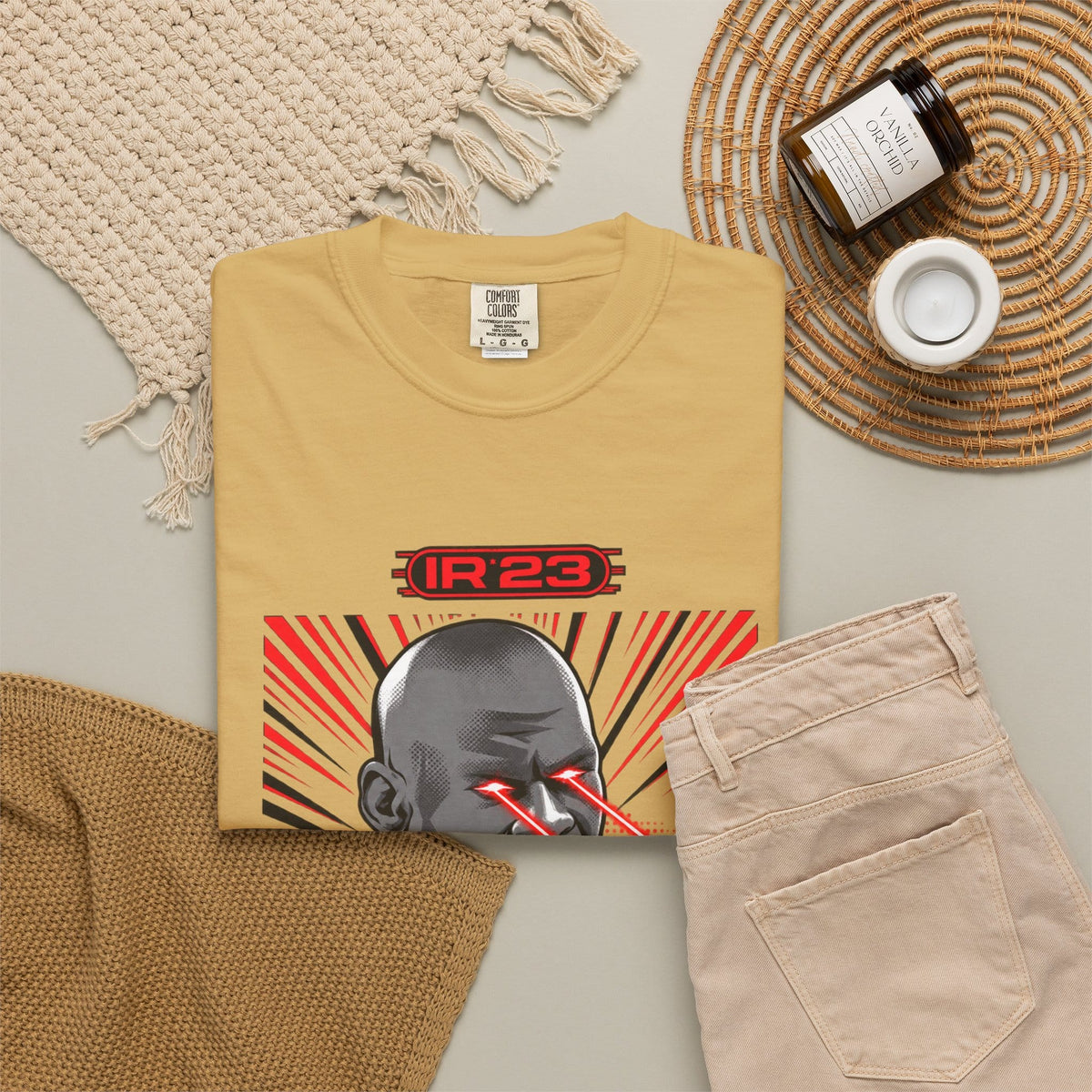 Graphic Print Unisex Garment-Dyed T-shirt - POD0032 image 23
