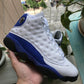 AJ 13 Retro White Hyper Royal Black Shoes Sneakers - nk0000665 image 16