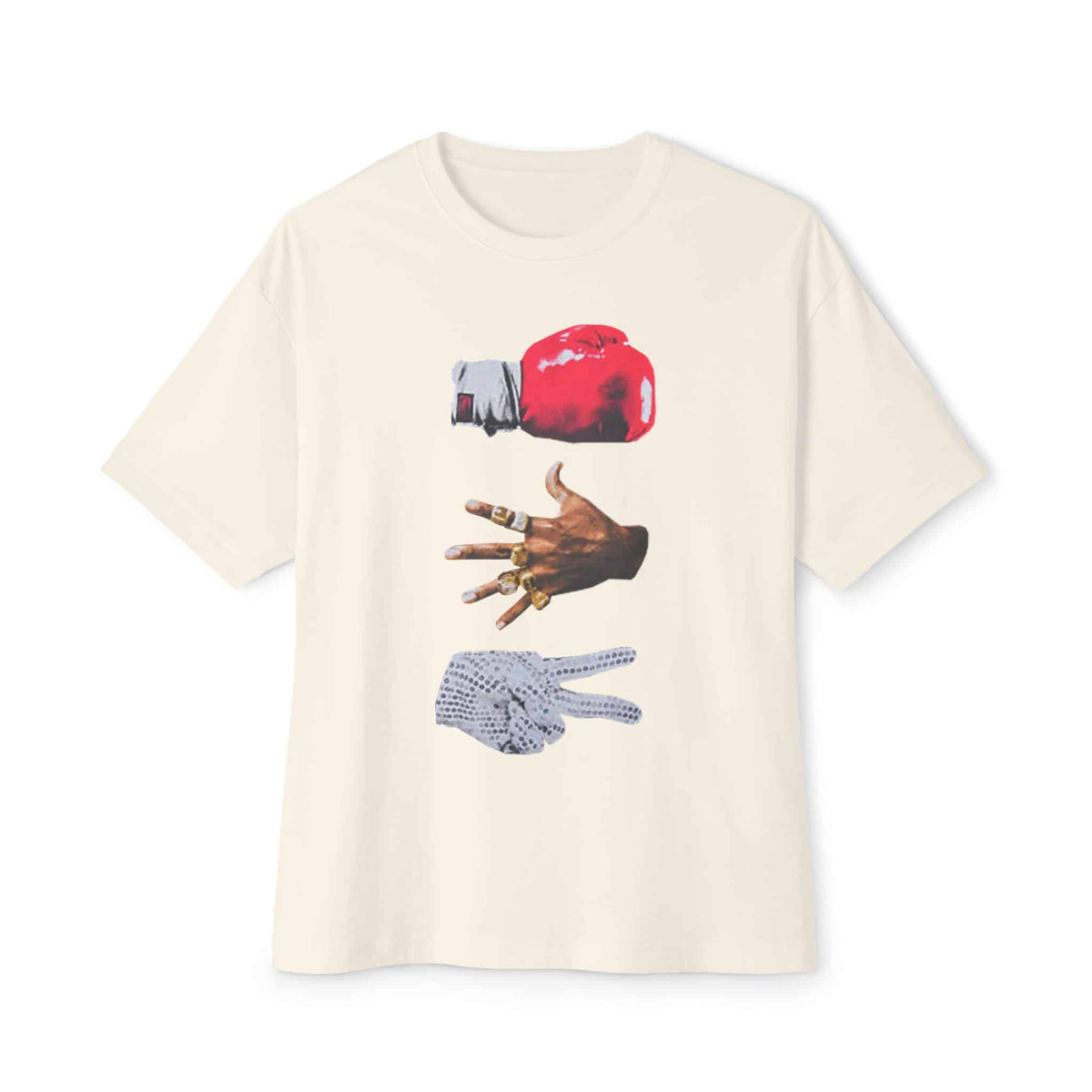 Rap Is My Life Unisex Oversized Boxy Tee - Natural, S image