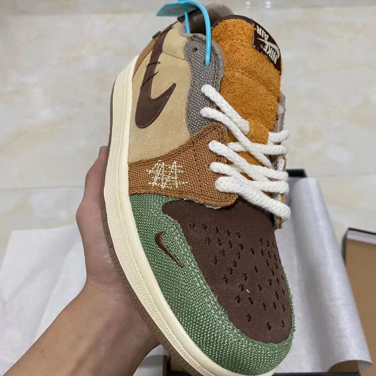 Zion Williamson x AJ 1 Low OG Voodoo Shoes Sneakers – nk0002534 image 4