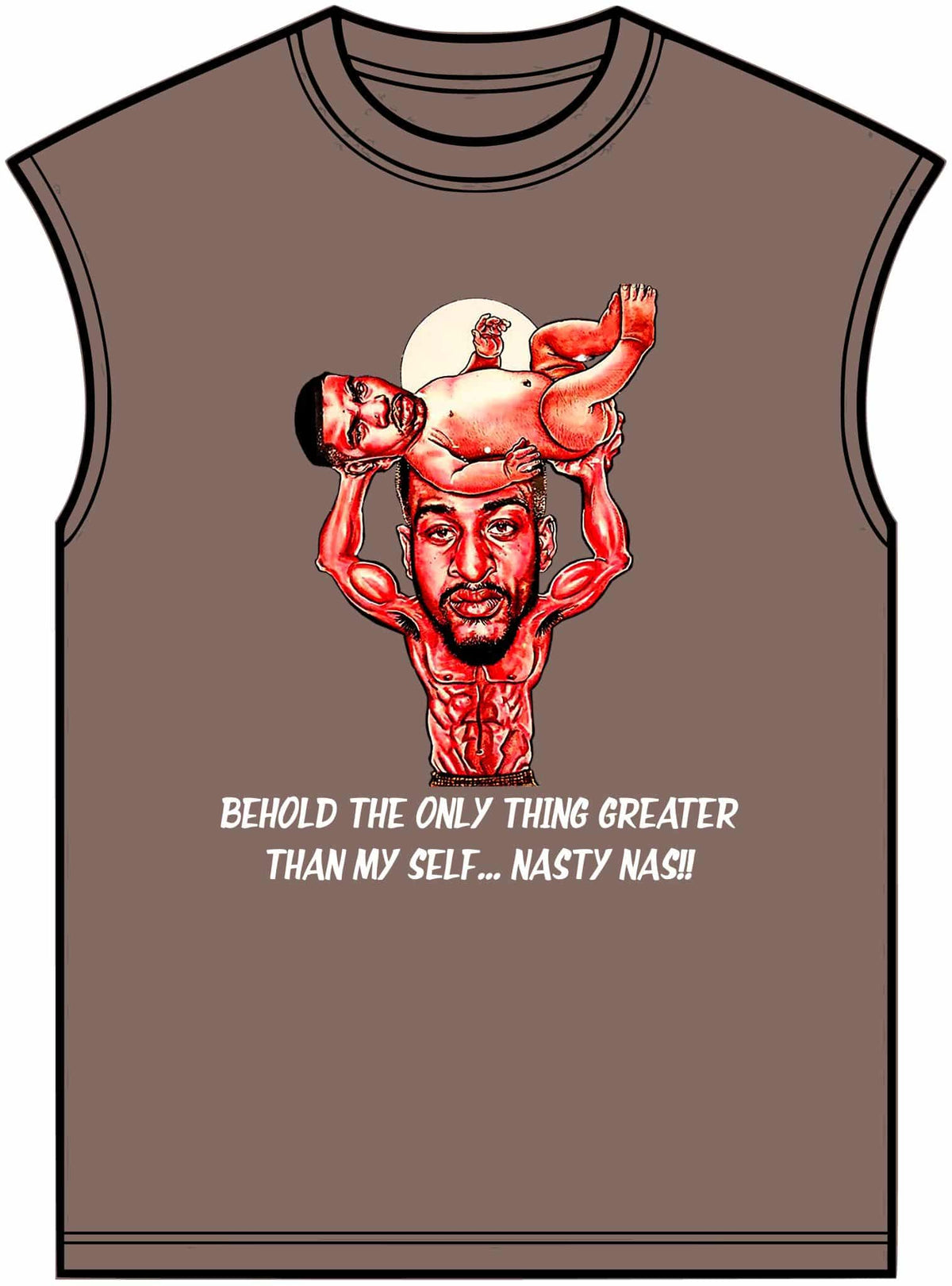 Nas The Last Word Unisex Garment-Dyed Muscle Tee image 4