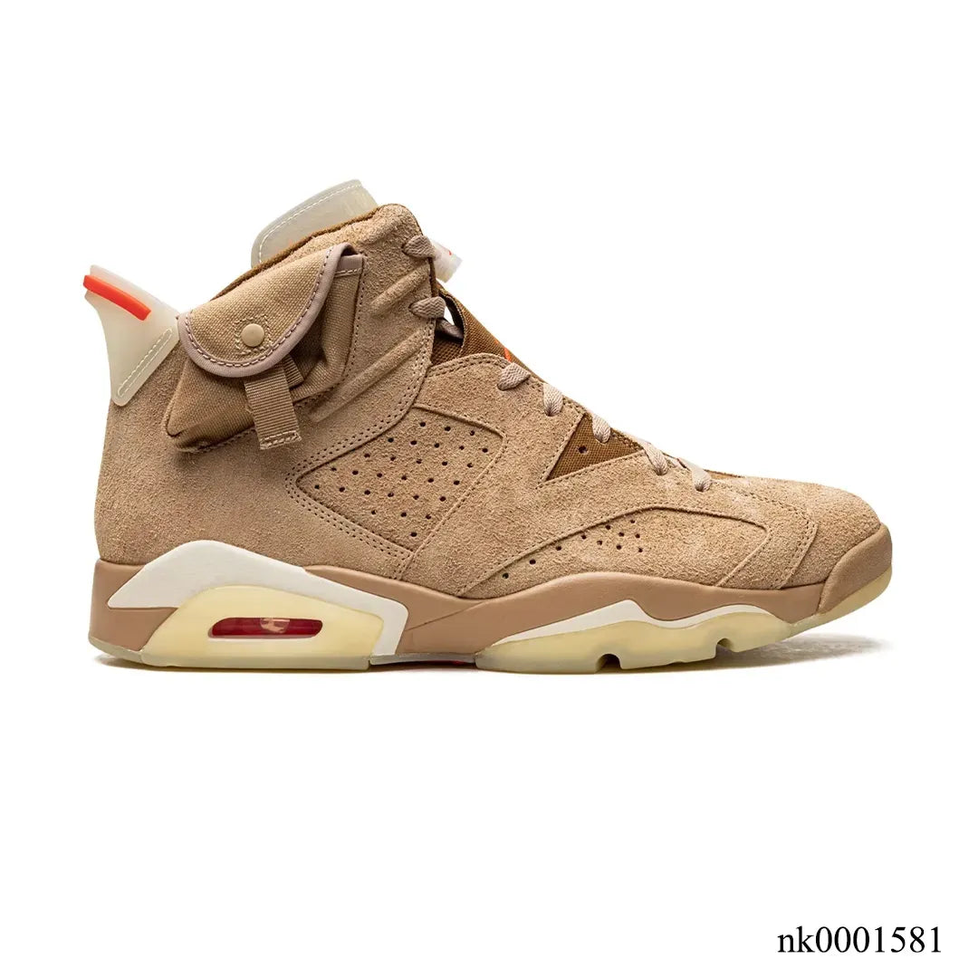 Travis Scott x AJ 6 British Khaki Shoes Sneakers – nk0001581 image 0