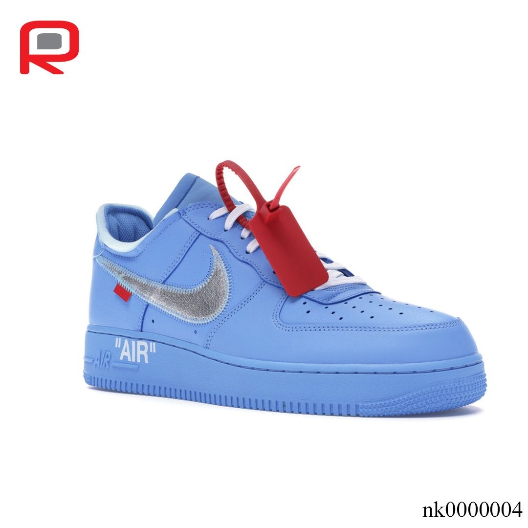 AF 1 Low OW MCA University Blue Shoes Sneakers - nk0000004 image 5