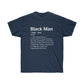 Black Men Definition Men T-Shirt - Navy, M image