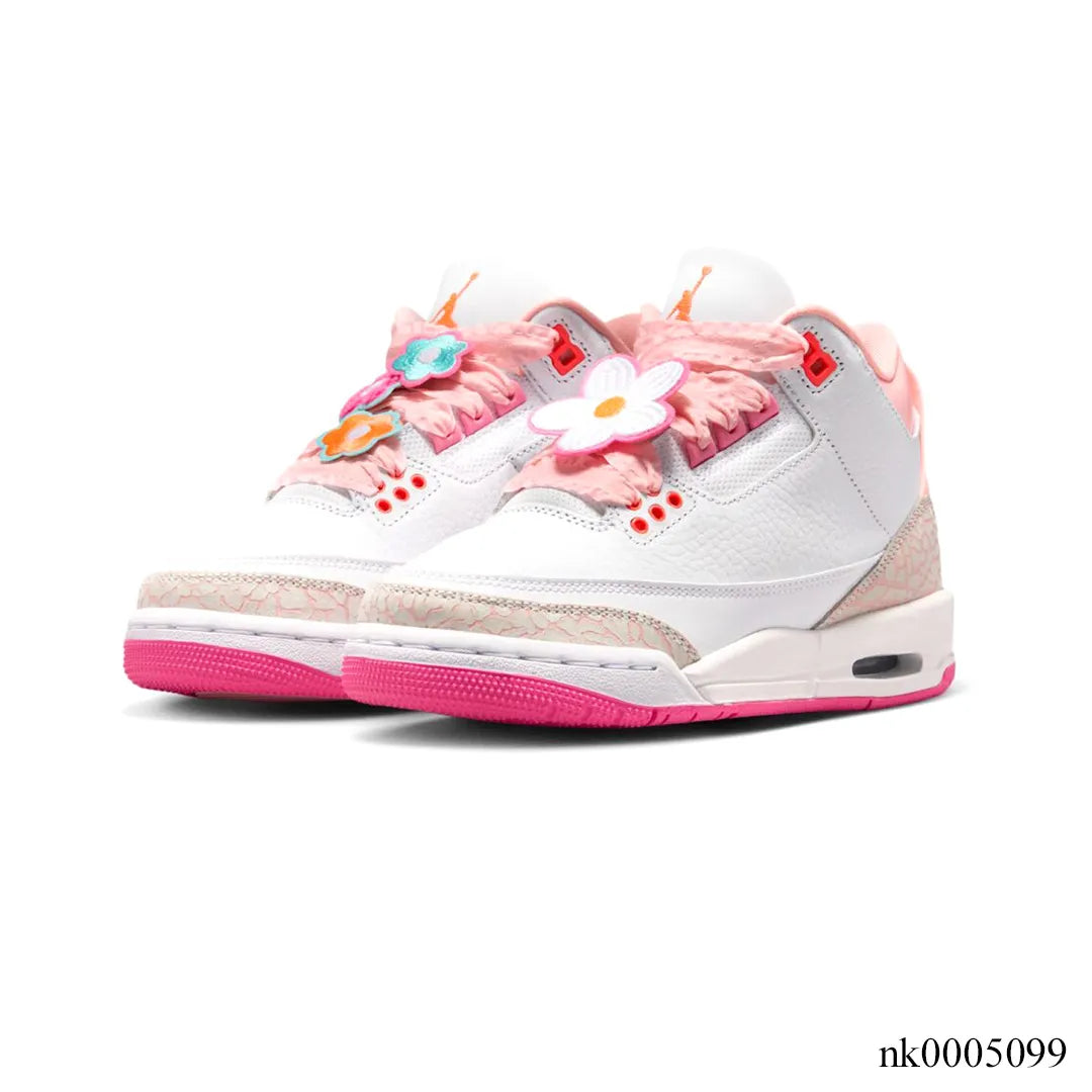 AJ 3 Spring Flowers Shoes Sneakers – nk0005099 image 2