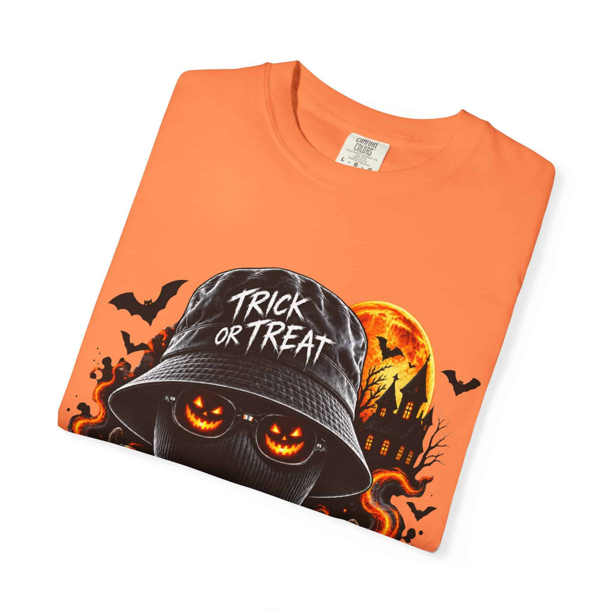 Spooky Streetwear Masked Unisex Garment-Dyed T-shirt image 8