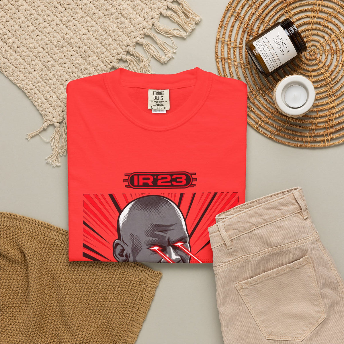Graphic Print Unisex Garment-Dyed T-shirt - POD0032 image 39