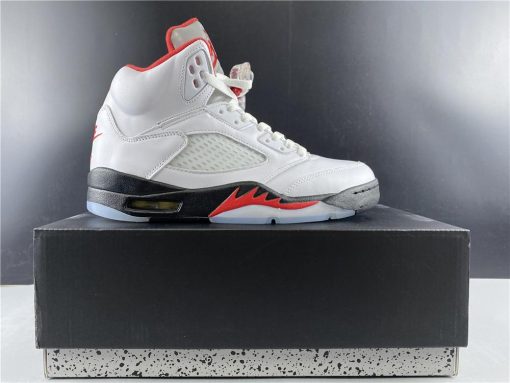 AJ 5 Fire Red Silver Tongue (2020) Shoes Sneakers - nk0000787 image 17
