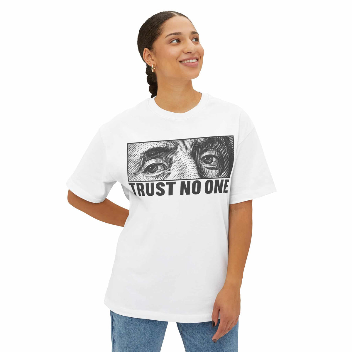 Graphic Print Unisex Oversized Boxy Tee - POD0039 image 27