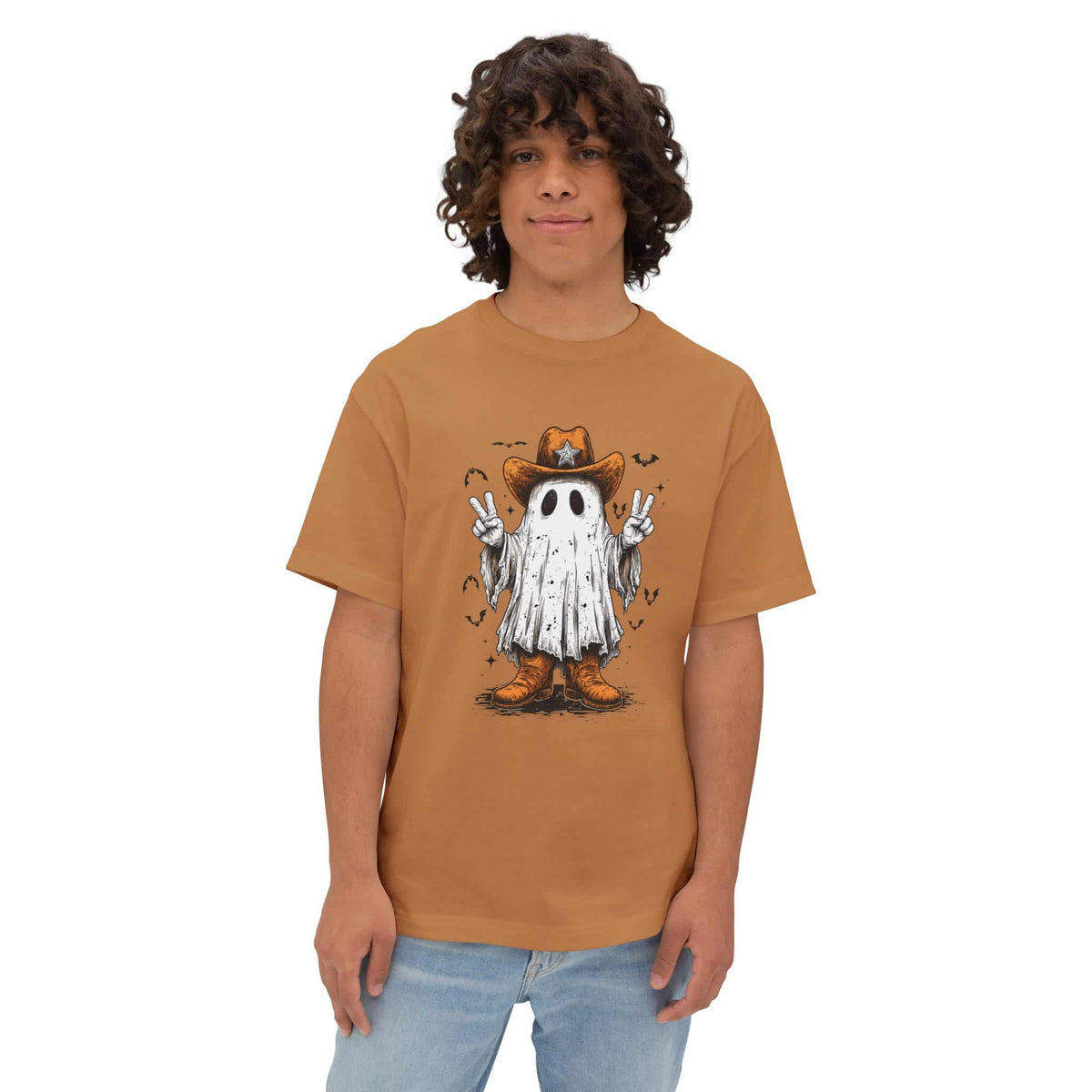 Howdy Ghost Unisex Oversized Boxy Tee image 16