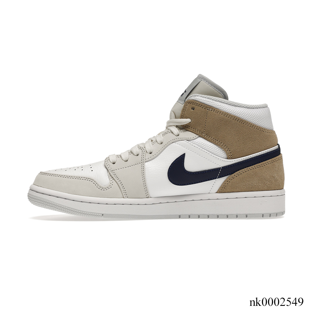 AJ 1 Mid Tan Suede Shoes Sneakers - nk0002549 image 1
