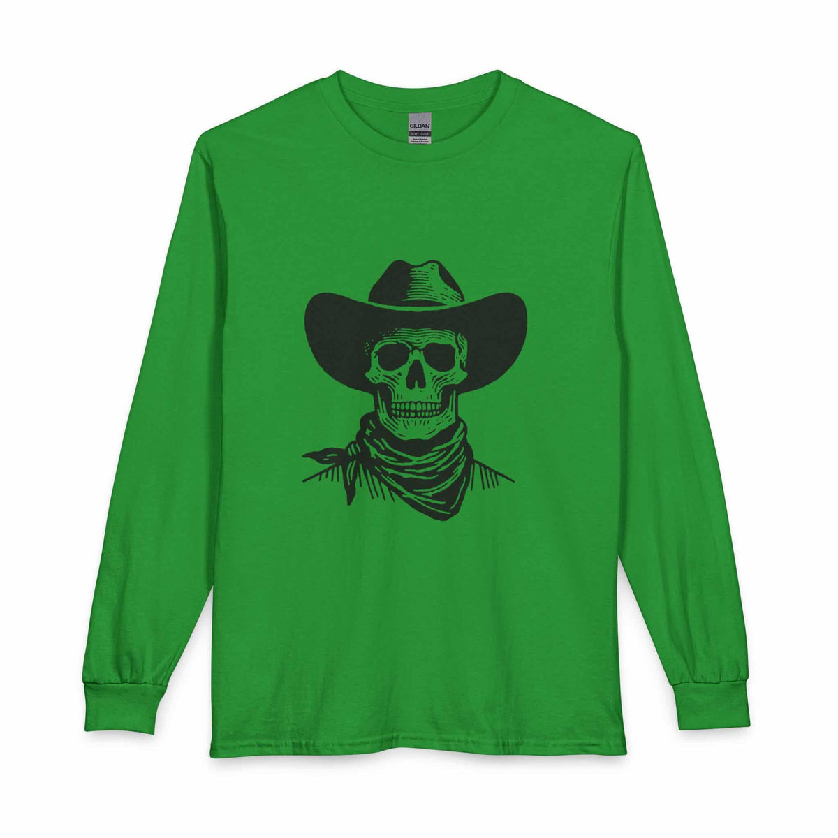 Outlaw Skull Long Sleeve T-Shirt image