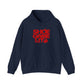 Graphic Print Hooded Sweatshirt - POD0040 - 2XL, Navy image