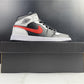 AJ 1 Mid Black Chile Red White Shoes Sneakers - nk0001419 image 7