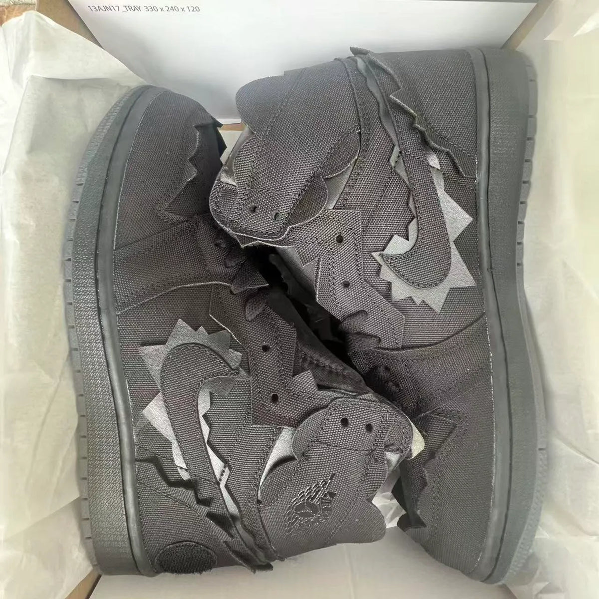 J Balvin x AJ 1 "Black" Shoes Sneakers – nk0005300 image 10