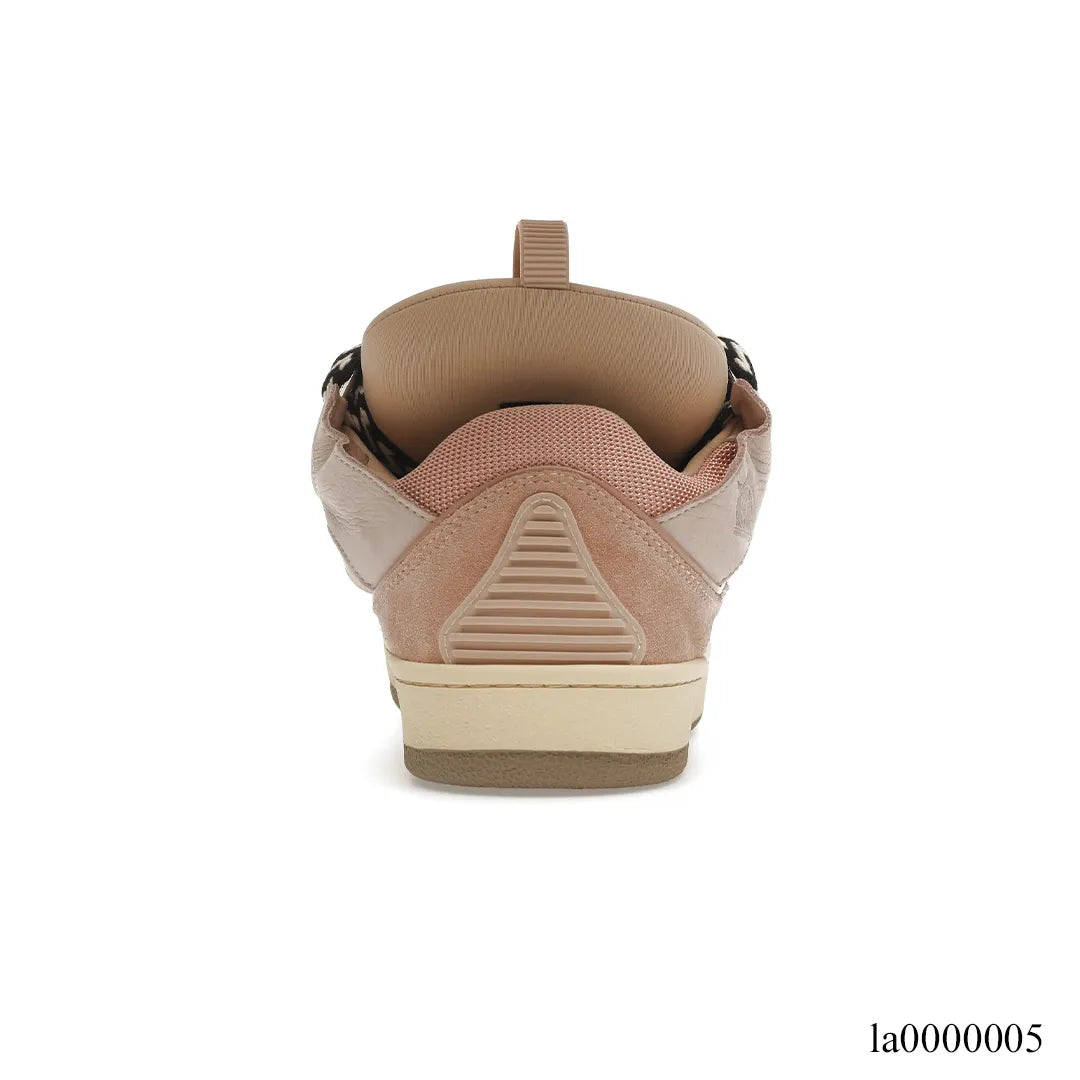 Lanvin Leather Curb Pink Shoes Sneakers - la0000005 image 3