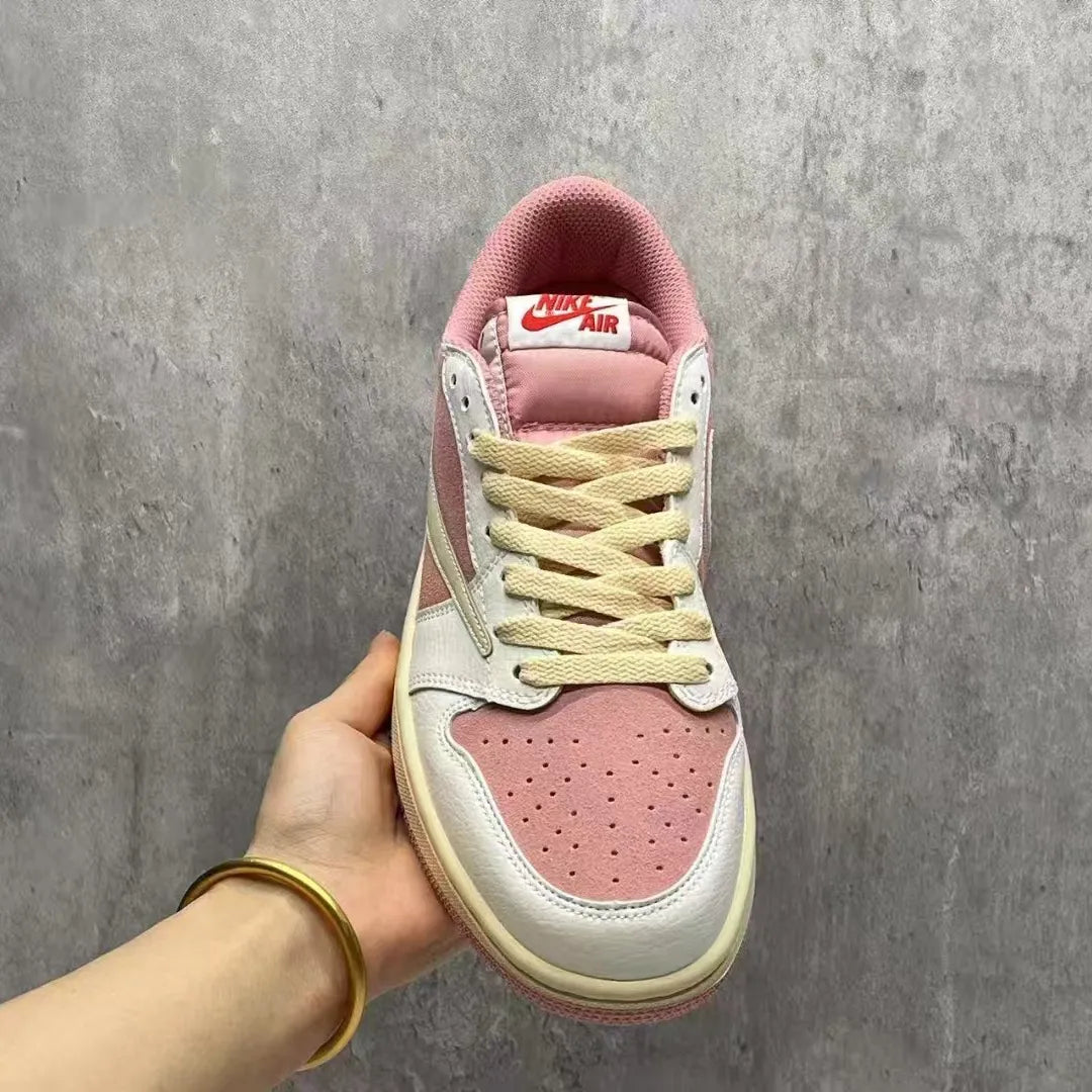 Travis Scott x AJ 1 Low OG Shy Pink Shoes Sneakers - nk0004048 image 5