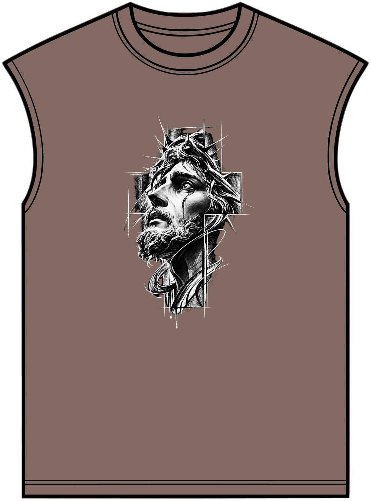 Crown of Faith 2 Unisex Garment-Dyed Muscle Tee image