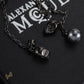 McQueen Silver Chain Skull Drop Earrings - MCQ0022 image 3