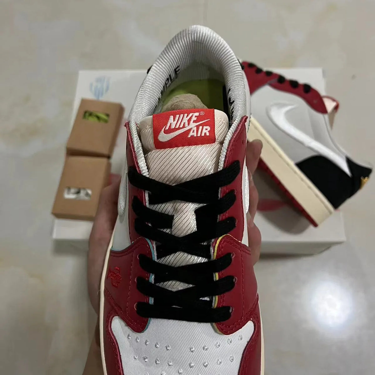 Trophy Room x AJ 1 Low OG (White Swoosh) Shoes Sneakers – nk0004773 image 12
