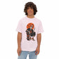 Retro Skater Skeleton Halloween Unisex Oversized Boxy Tee image 8