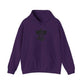 Outlaw Skull Hooded Sweatshirt - 4XL, Purple image