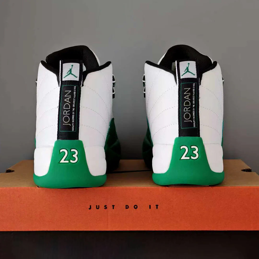 AJ 12 Bucks White Green Shoes Sneakers - nk0004699 image 6