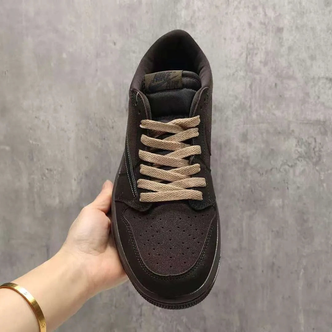 Travis Scott x AJ 1 Low OG Velvet Brown Shoes Sneakers - nk0004108 image 4