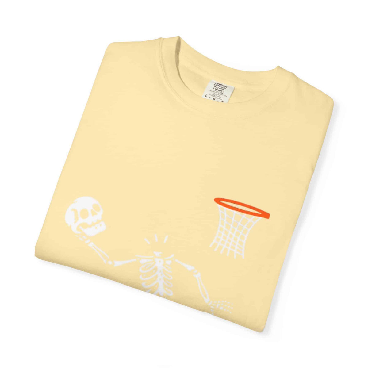 Halloween Basketball Skeleton Unisex Garment-Dyed T-shirt image 32