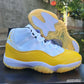 AJ 11 White Yellow Shoes Sneakers - nk0004321 image 6